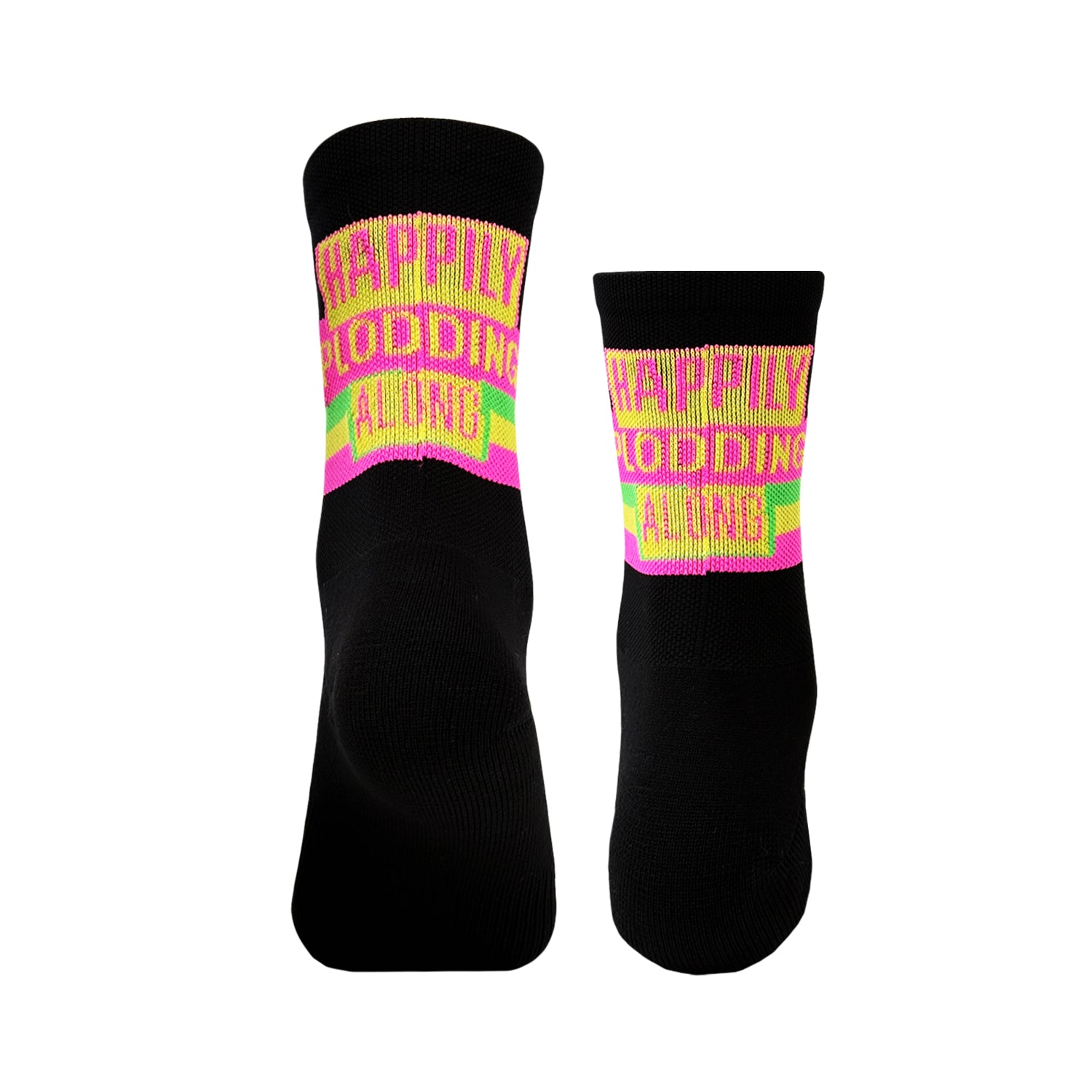 PERFECTLY IMPERFECT Happily Plodding epic running socks (black)