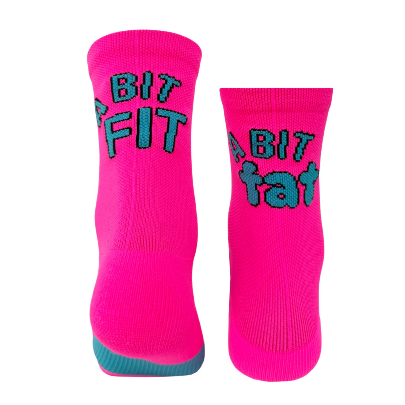 A Bit Fit, A Bit Fat epic running socks (PINK)