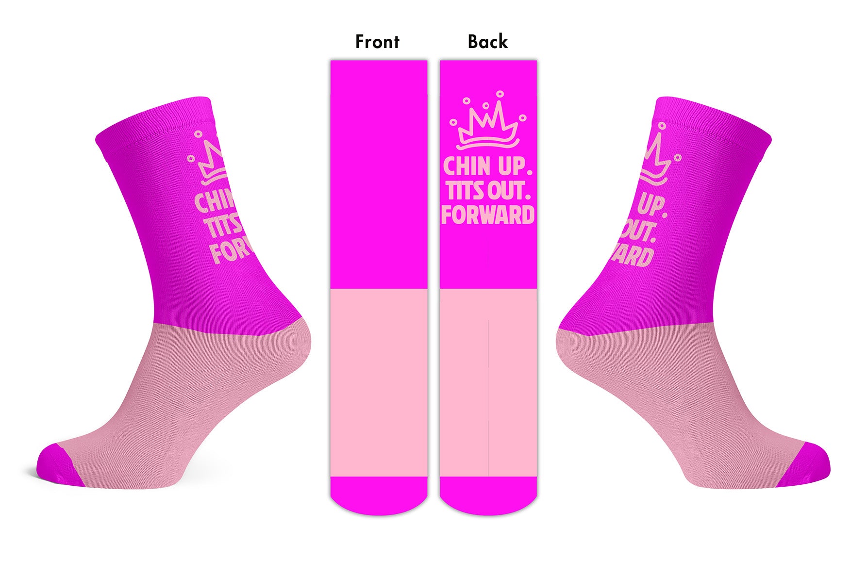 Chin Up! epic running socks