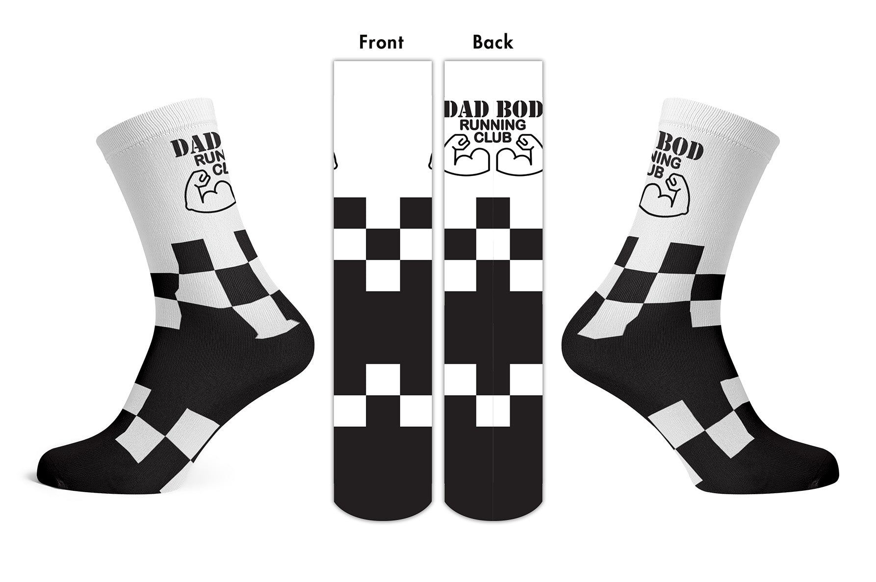 Dad Bod Running Club epic running socks