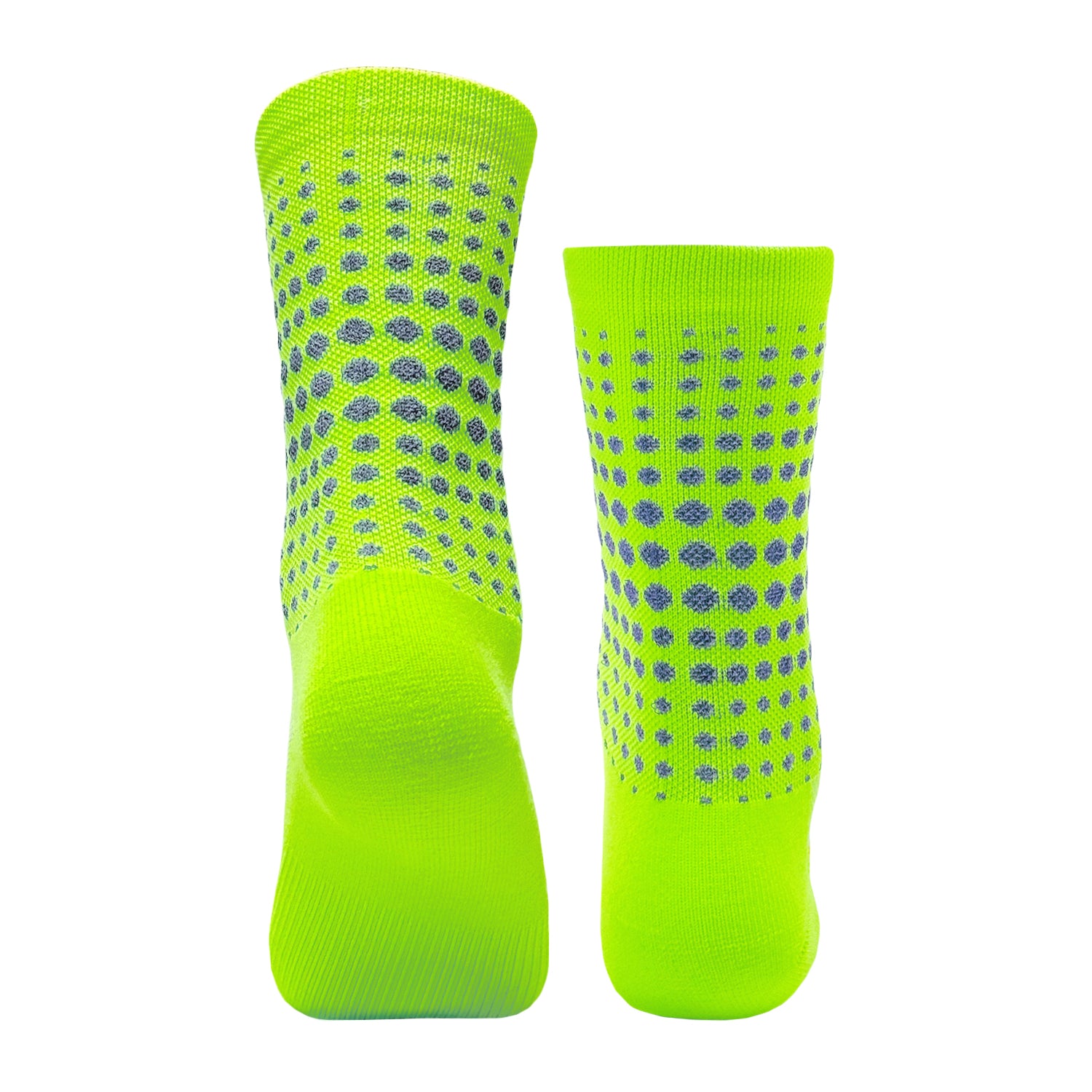 Neon Yellow Dots Reflective Socks